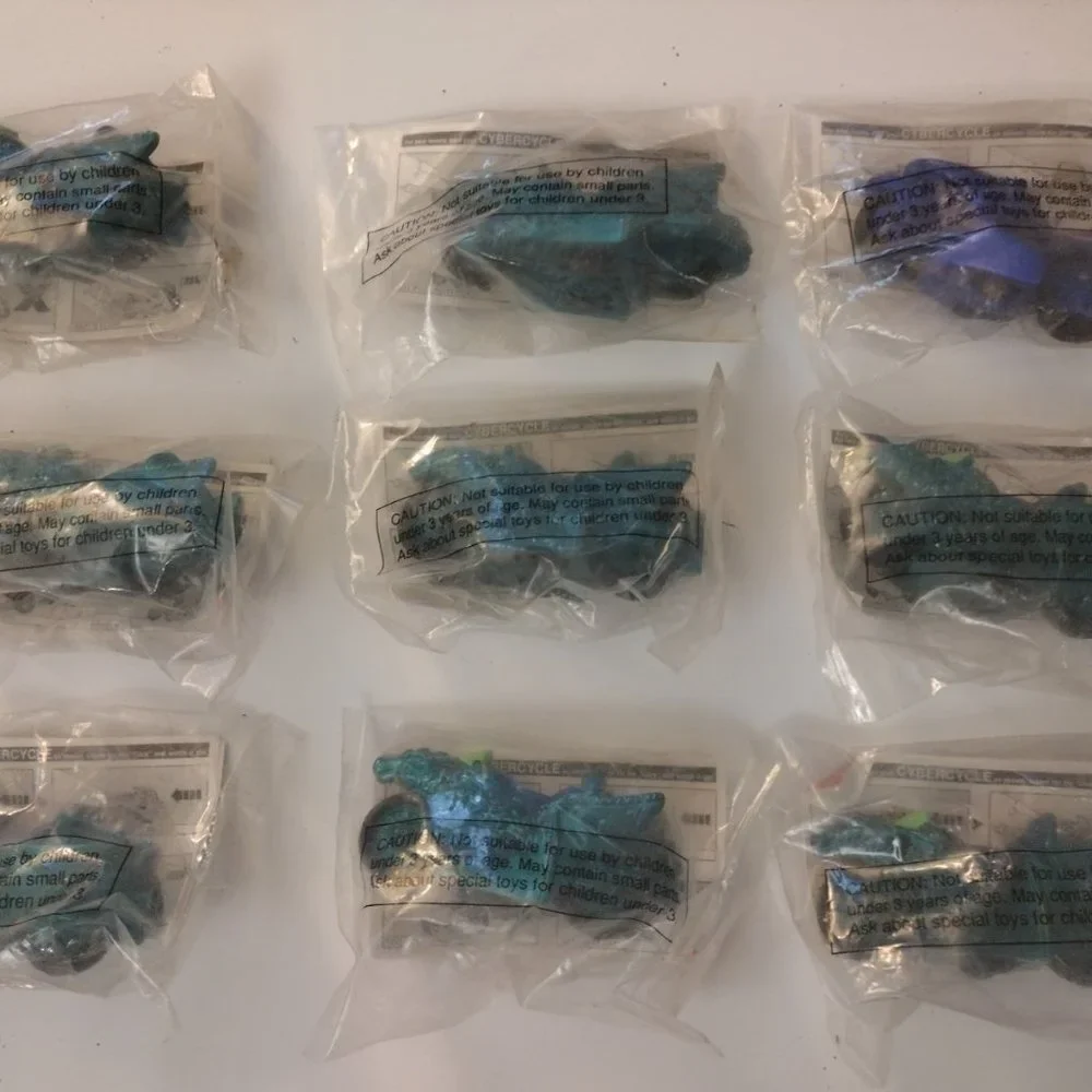 NEW SEALED - 1994 Wendy's Cybercycles - 9 in Total